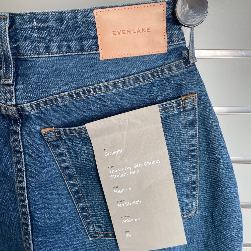 NWT Everlane The Curvy ‘90s Cheeky Straight Jean